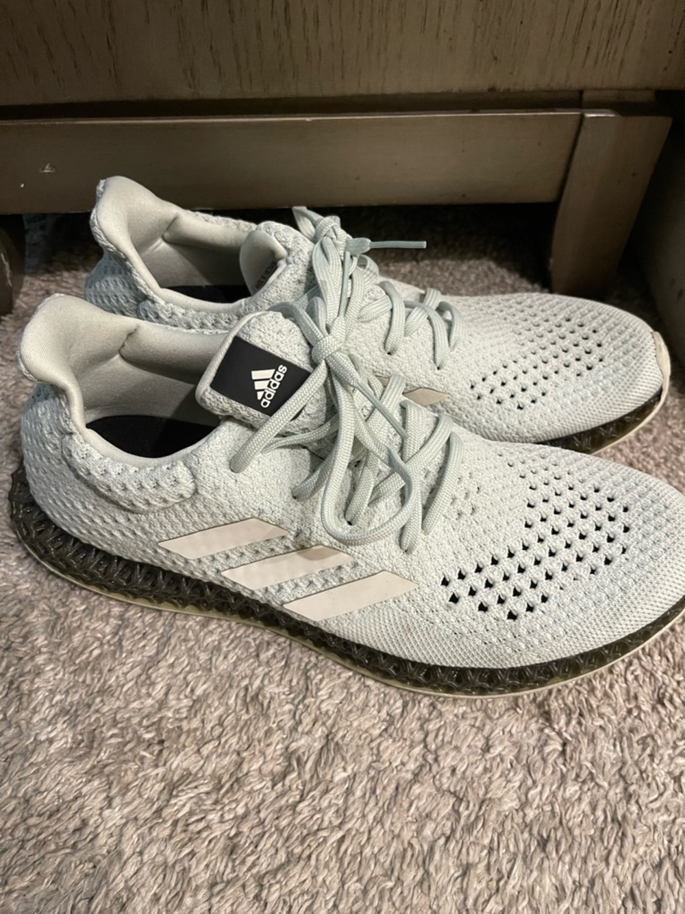 adidas Mint Green Knit Running Sneakers